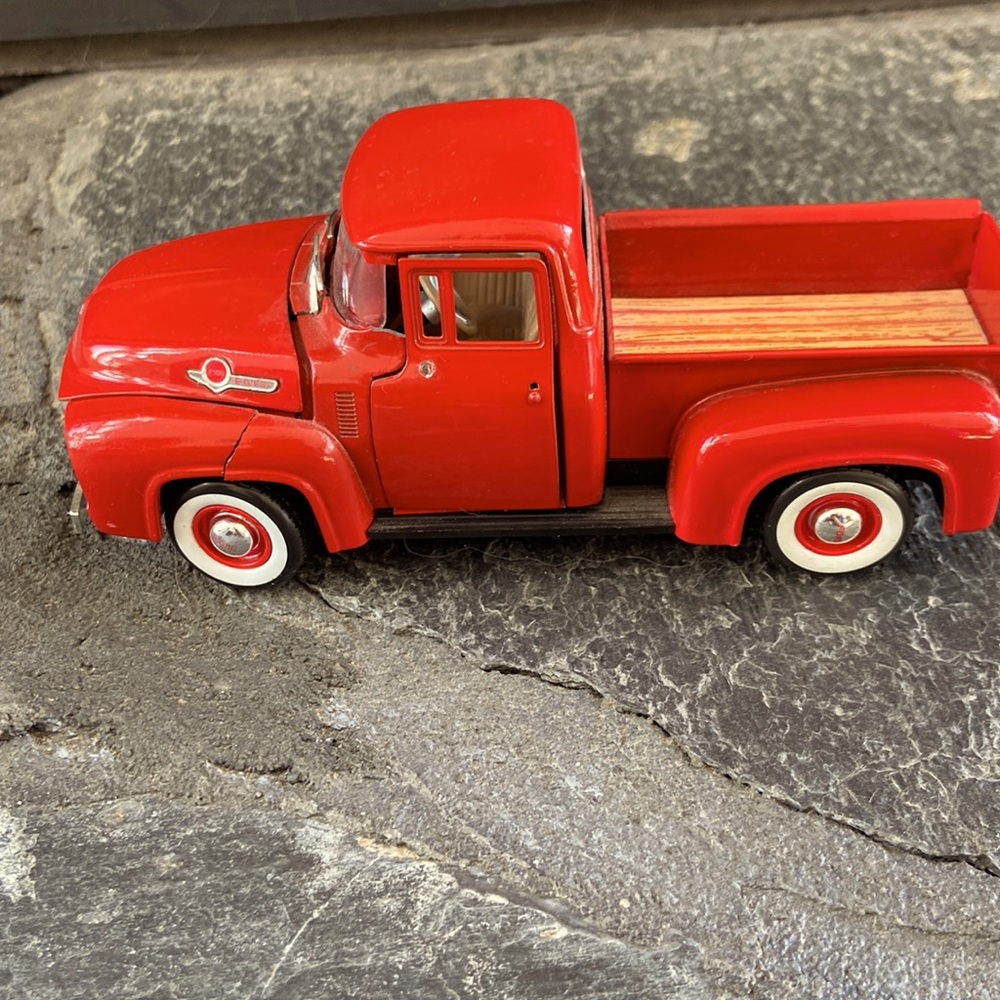 Cute red Ford collectible truck